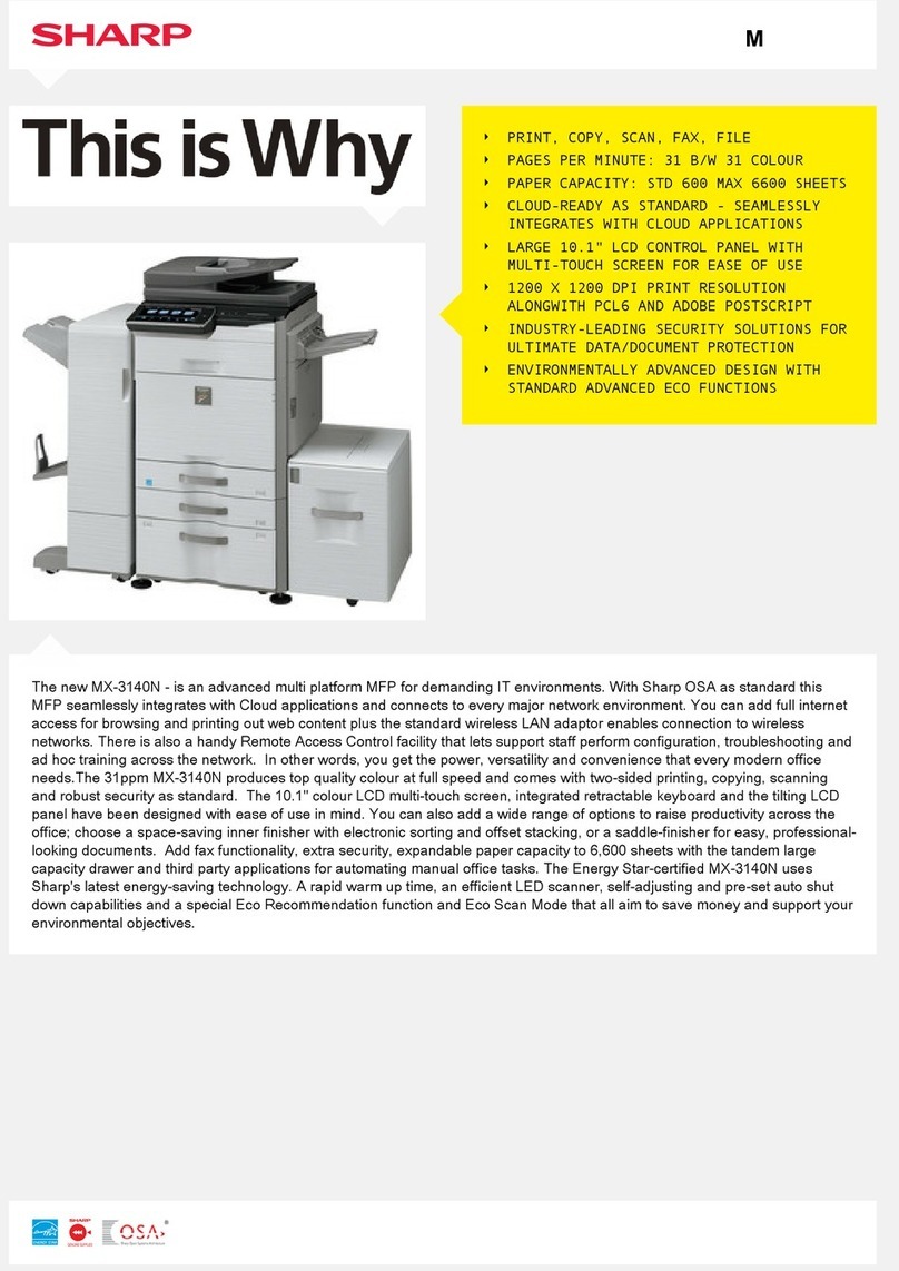 Sharp MX-3140N User manual
