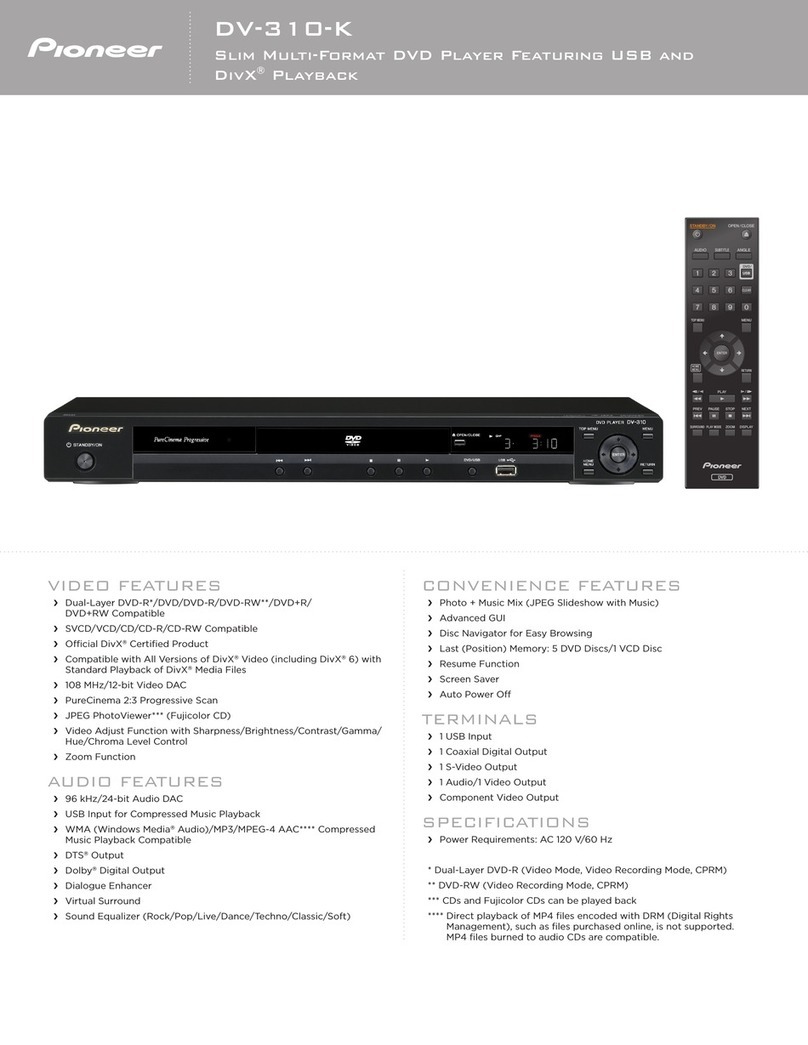 Pioneer DV-310-K User manual