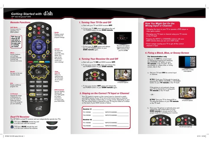 Dish Network ViP 922 Slingloded DVR Getting started