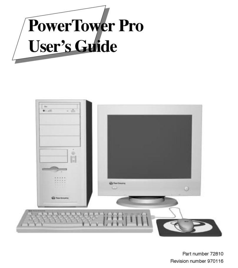 Power Computing PowerTower Pro User manual