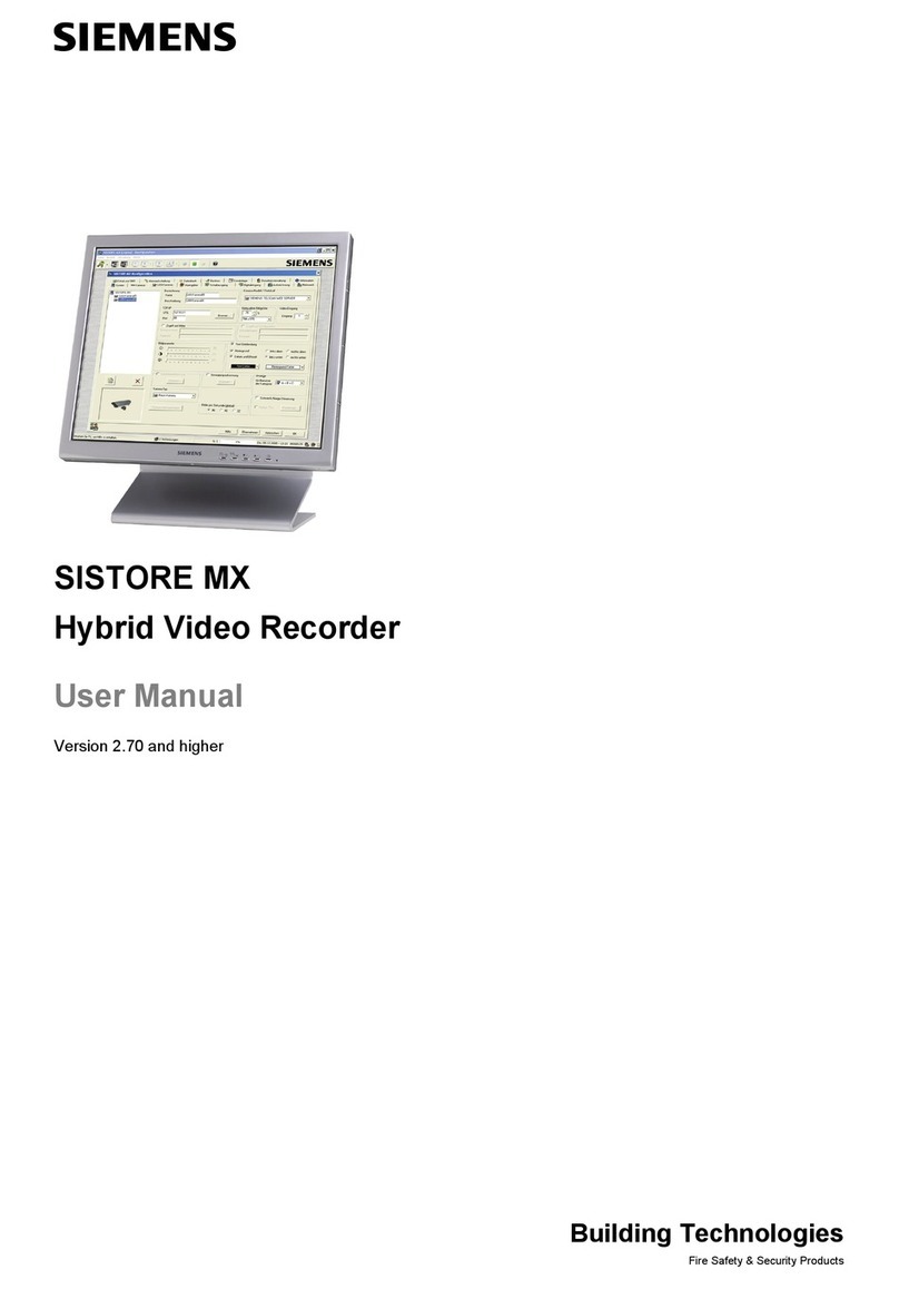 Siemens SISTORE MX User manual