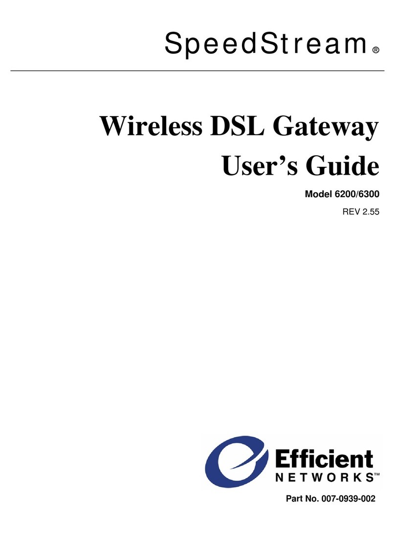 Efficient Networks SpeedStream 6200 user guide