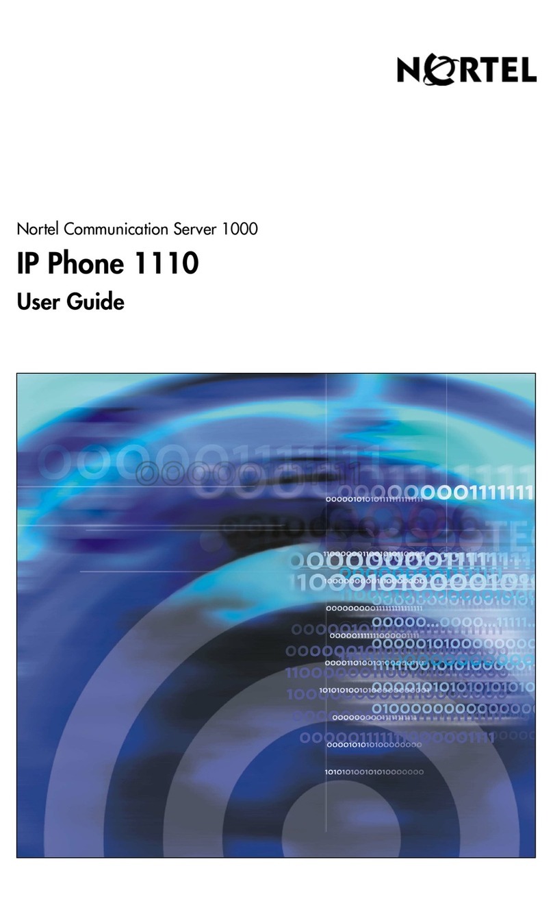 Nortel IP Phone 1110 User manual