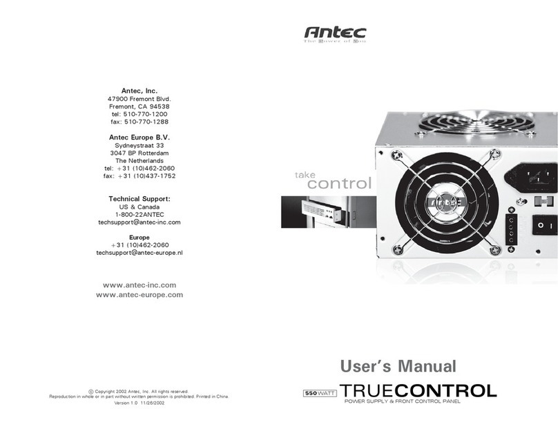 Antec True Control User manual