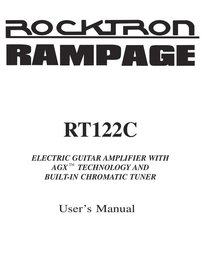 Rocktron Rampage RT122C User manual Rocktron Rampage RT122C User manual