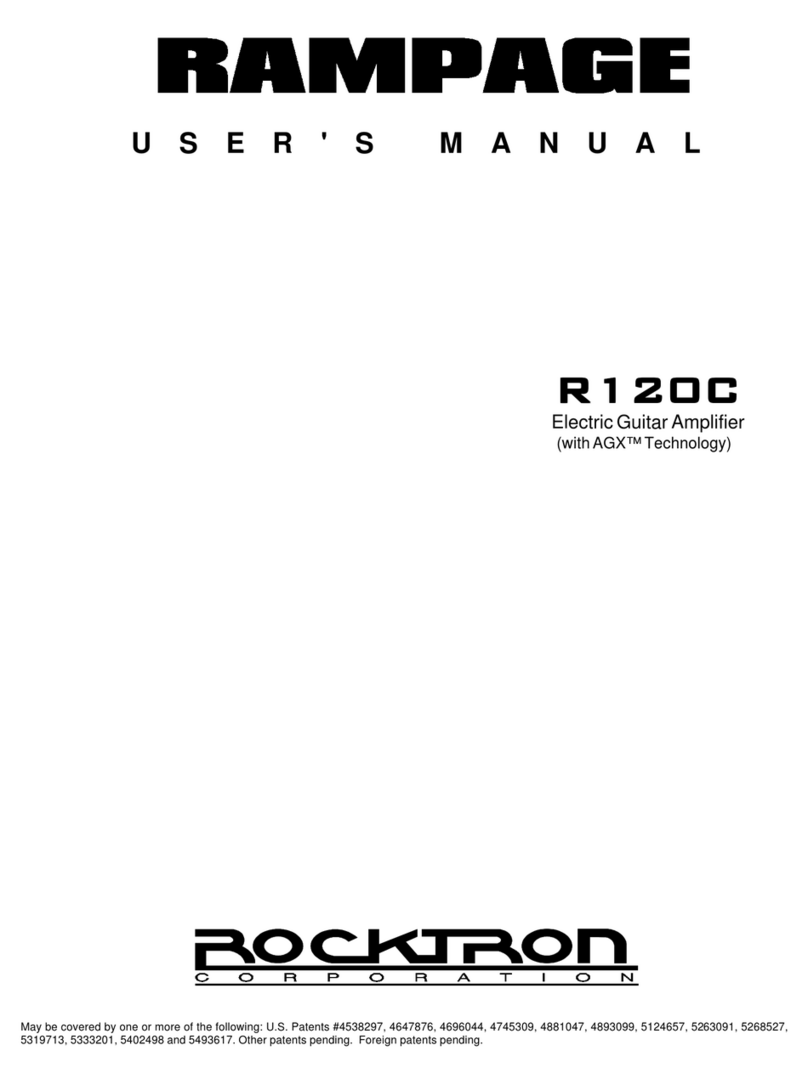 Rocktron Rampage R120C User manual Rocktron Rampage R120C User manual