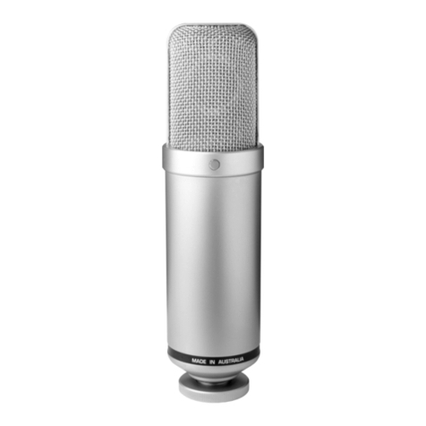 RODE Microphones NTK Manual RODE Microphones NTK Manual
