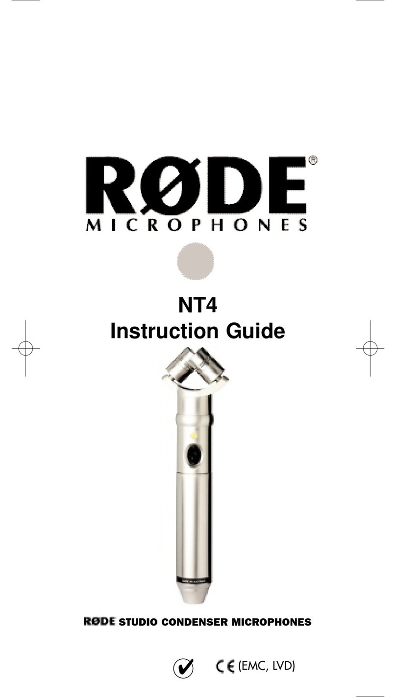 RODE Microphones NT4 Instruction guide