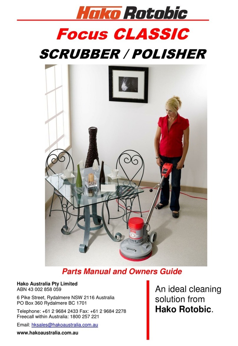 Hako Robotic Focus CLASSIC Parts manual and owners guide