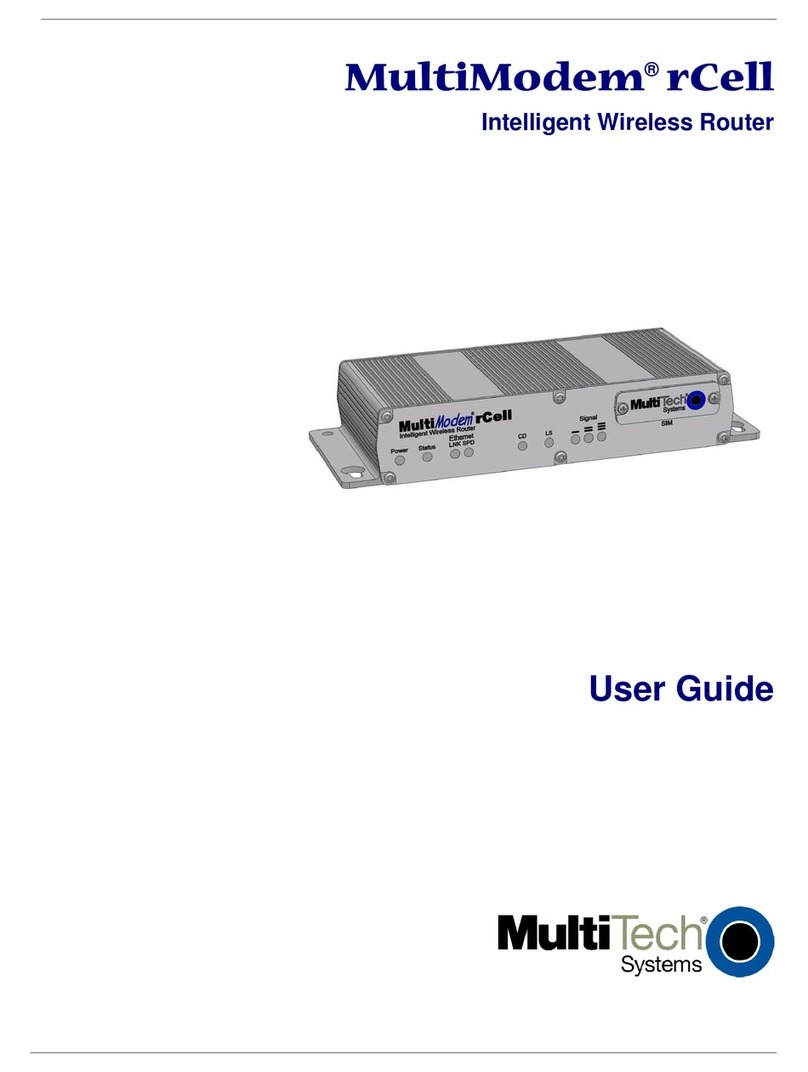 Multitech MultiModem rCell MTCBA-H-EN2 User manual Multitech MultiModem rCell MTCBA-H-EN2 User manual