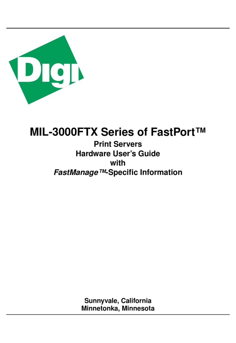 Digi FastPort MIL-3100FTX user guide