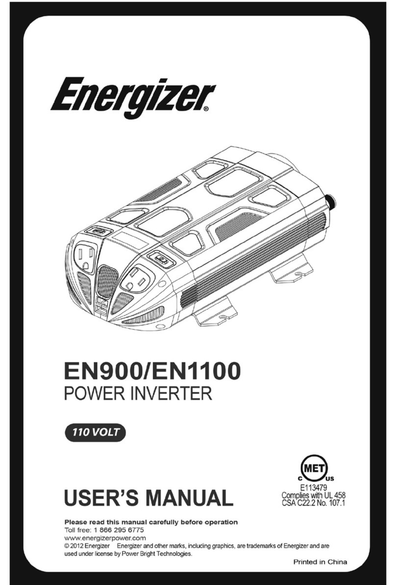 Energizer EN1100 user manual Energizer EN1100 user manual