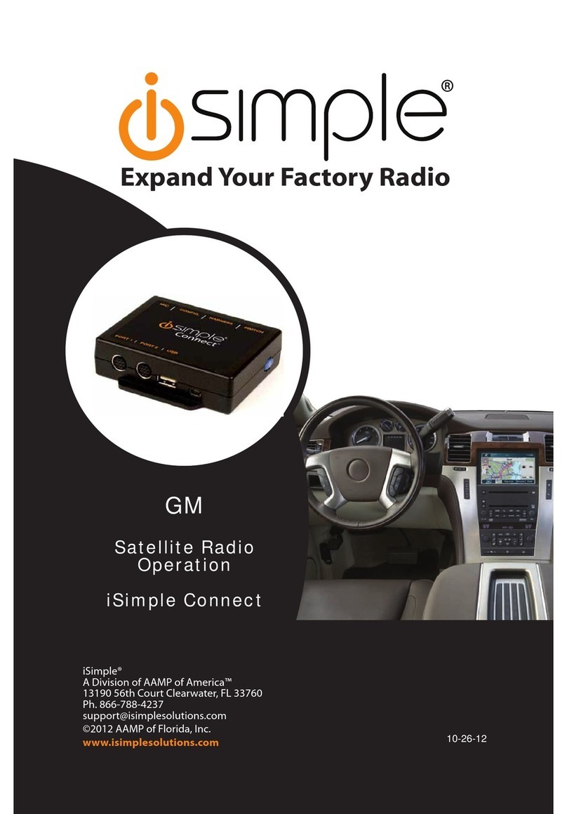 iSimple iSimple Connect GM User manual