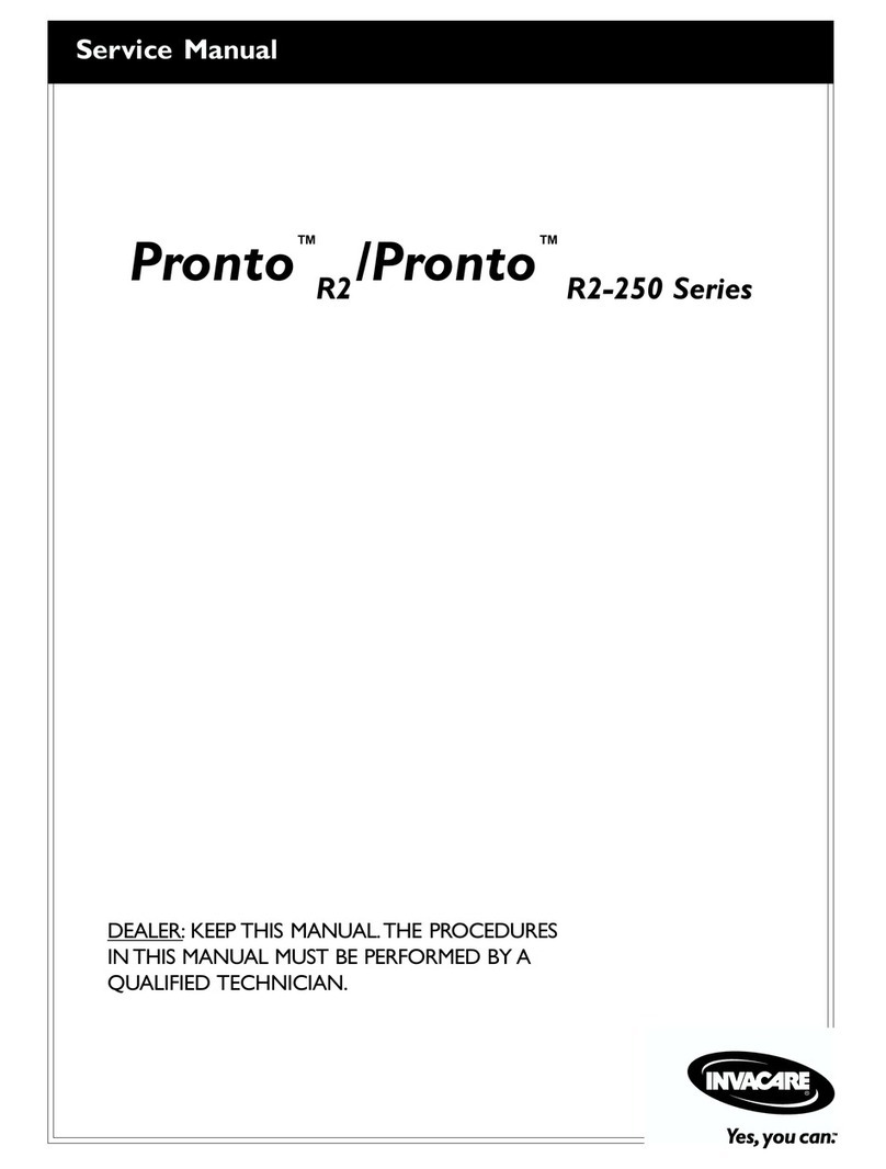 Invacare Pronto R2 Series Building instructions