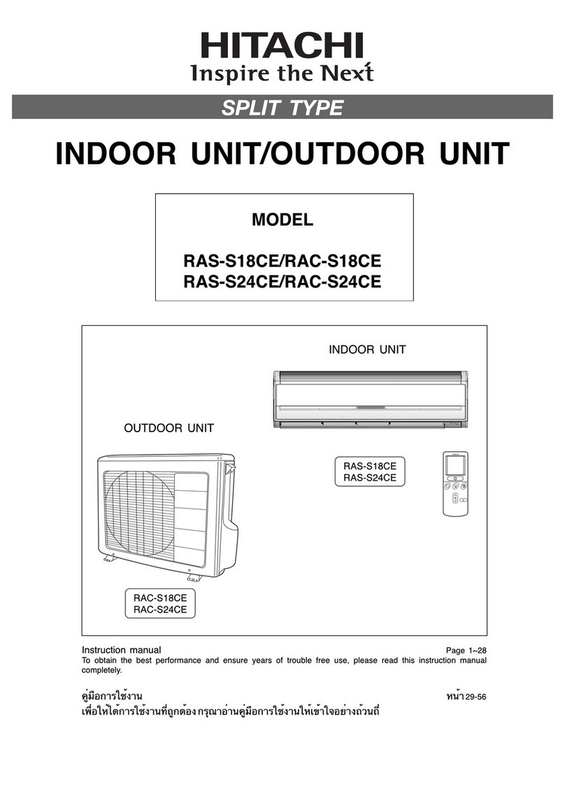 Hitachi RAC-S19CE User manual Hitachi RAC-S19CE User manual