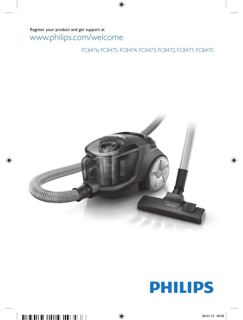 Philips FC8475 quick start guide