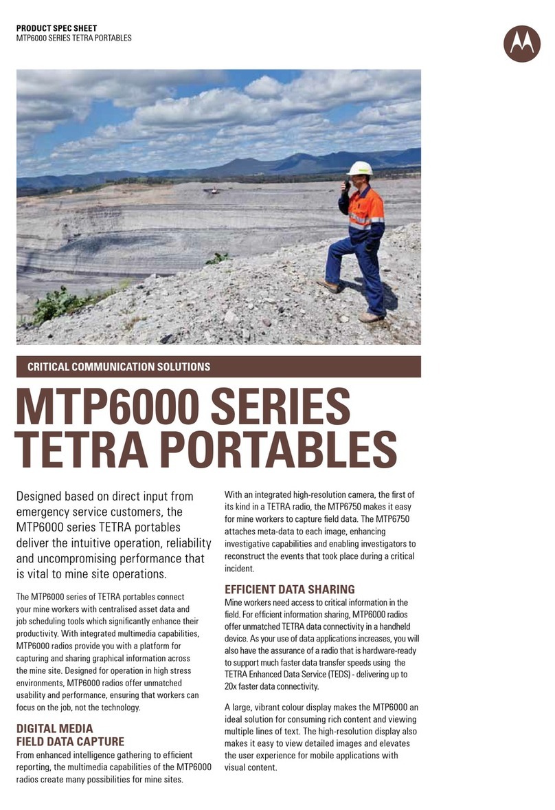 Motorola MTP6000 SERIES System manual