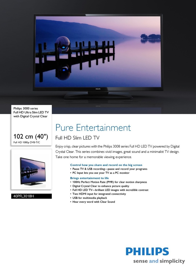 Philips 40PFL3018H/12 User manual