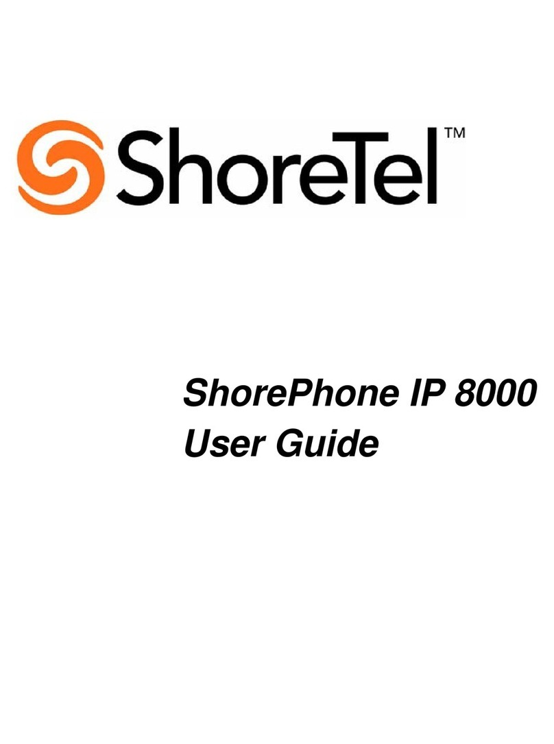 SHORE TEL 8000 user guide