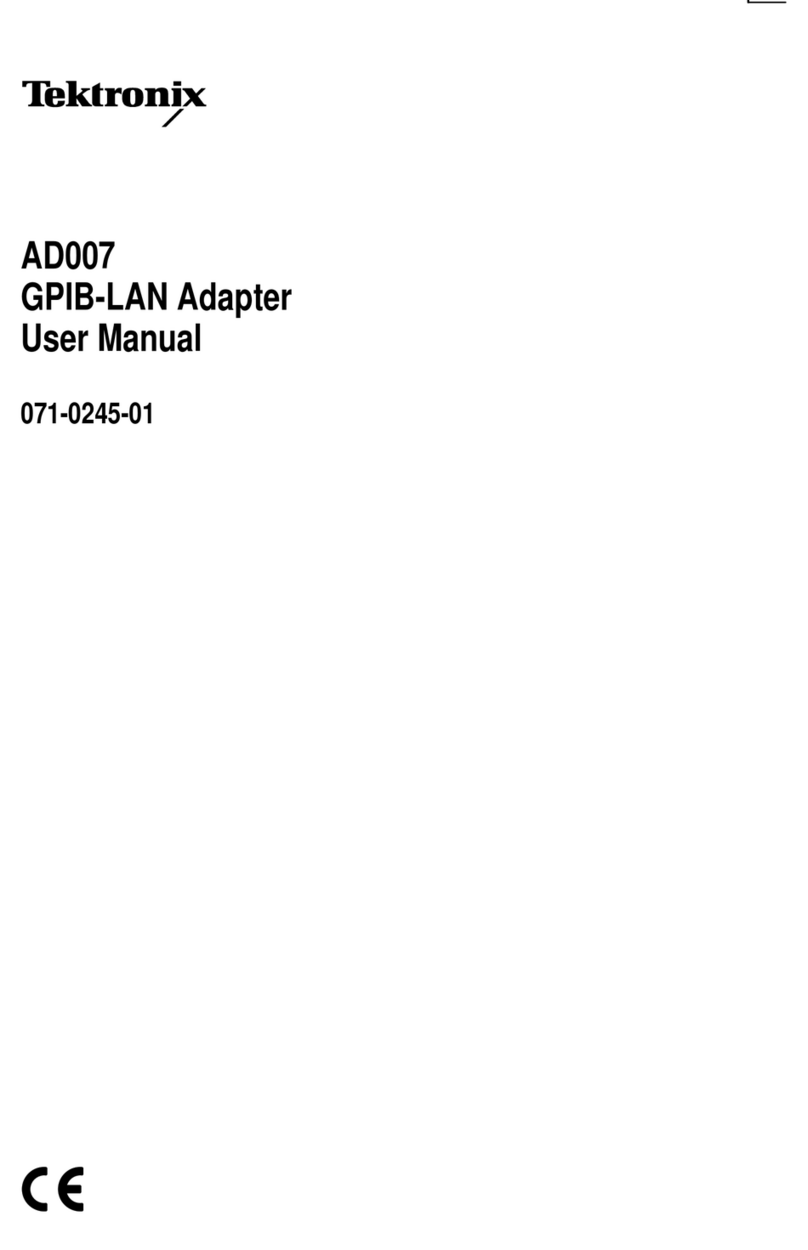 Tektronix AD007 User manual