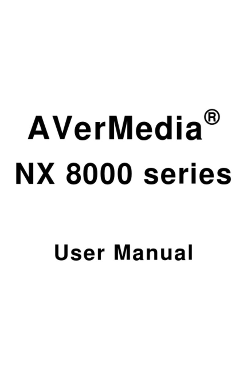 Avermedia NX 8000 series User manual Avermedia NX 8000 series User manual