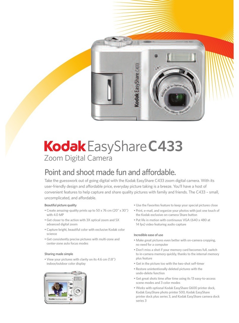 Kodak C433 - Easyshare Zoom Digital Camera Manual Kodak C433 - Easyshare Zoom Digital Camera Manual