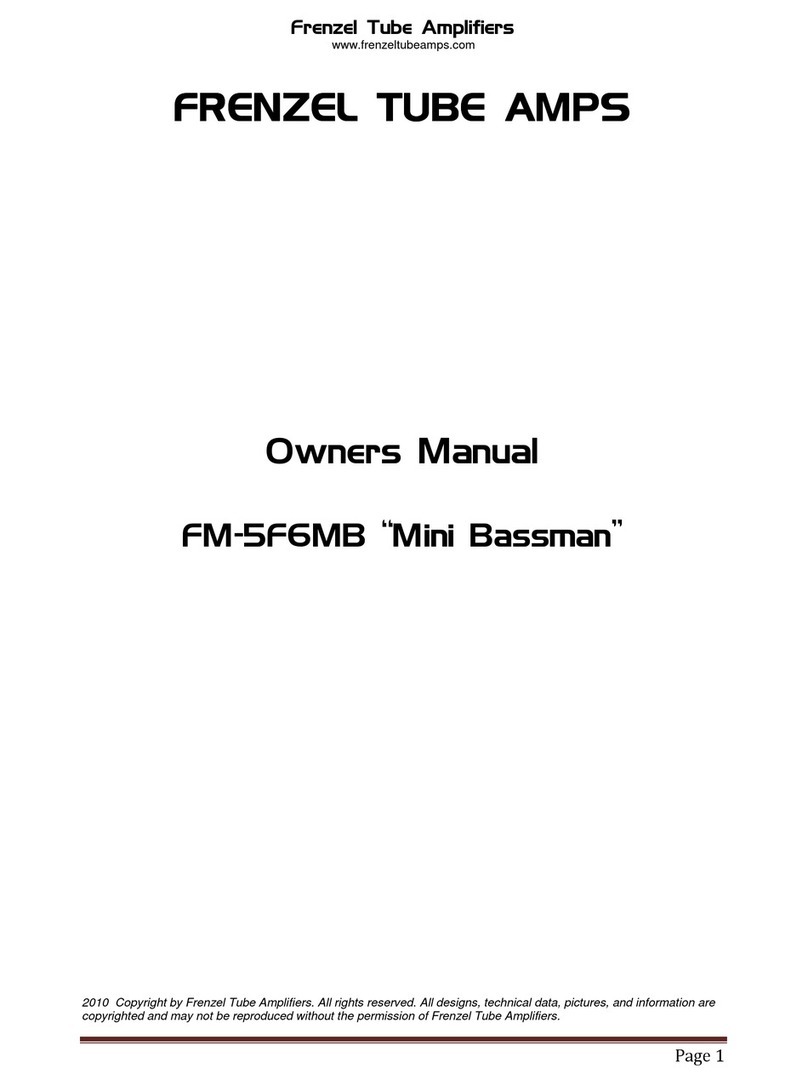 FRENZEL FM-5F6MB Mini Bassman owner's manual