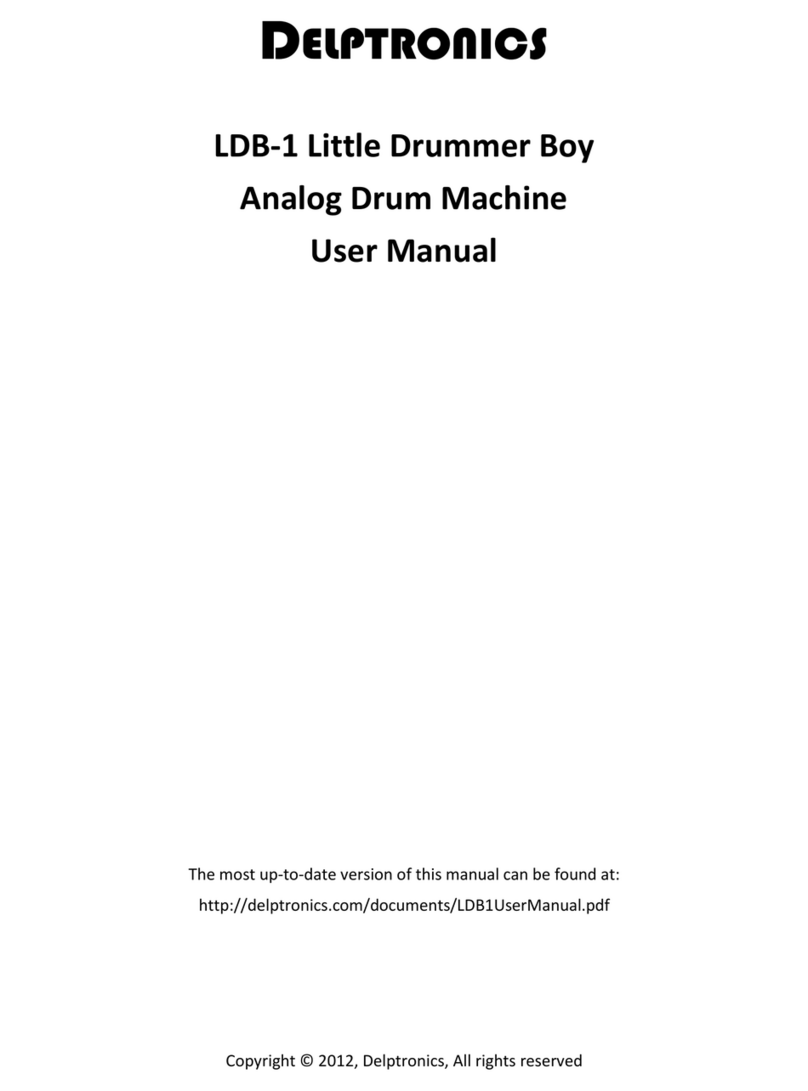 Delptronics LDB-1 Little Drummer Boy user manual