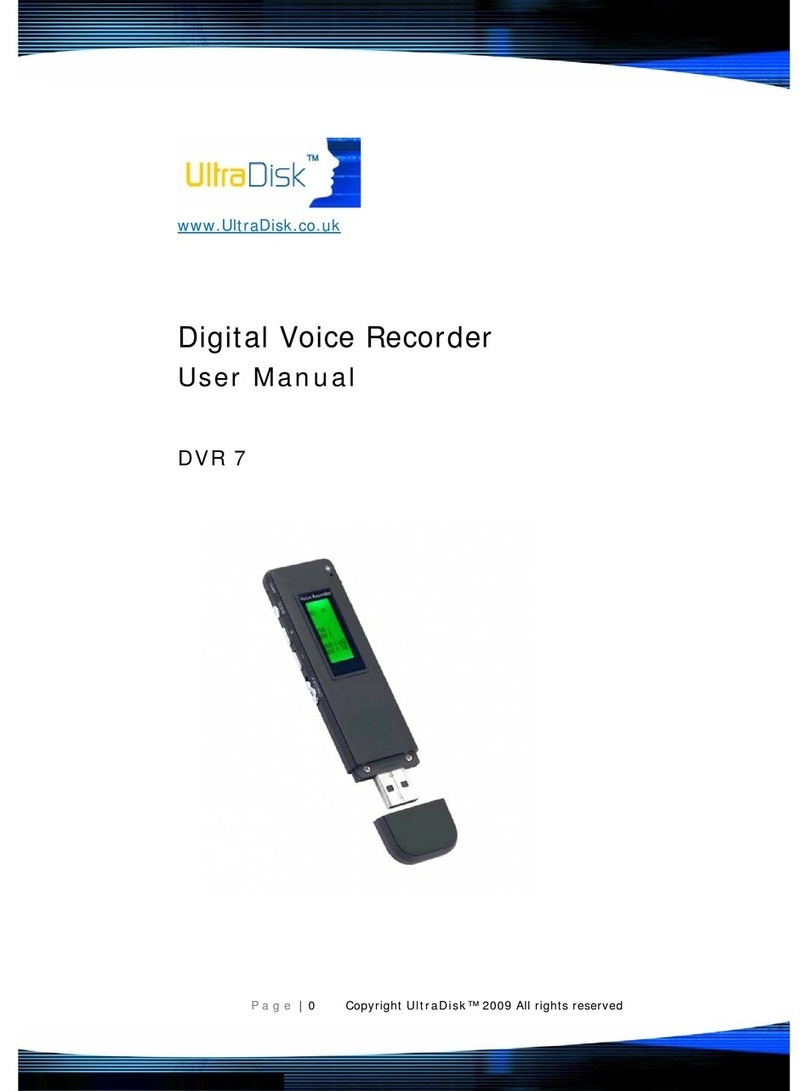 UltraDisk DVR 7 User manual