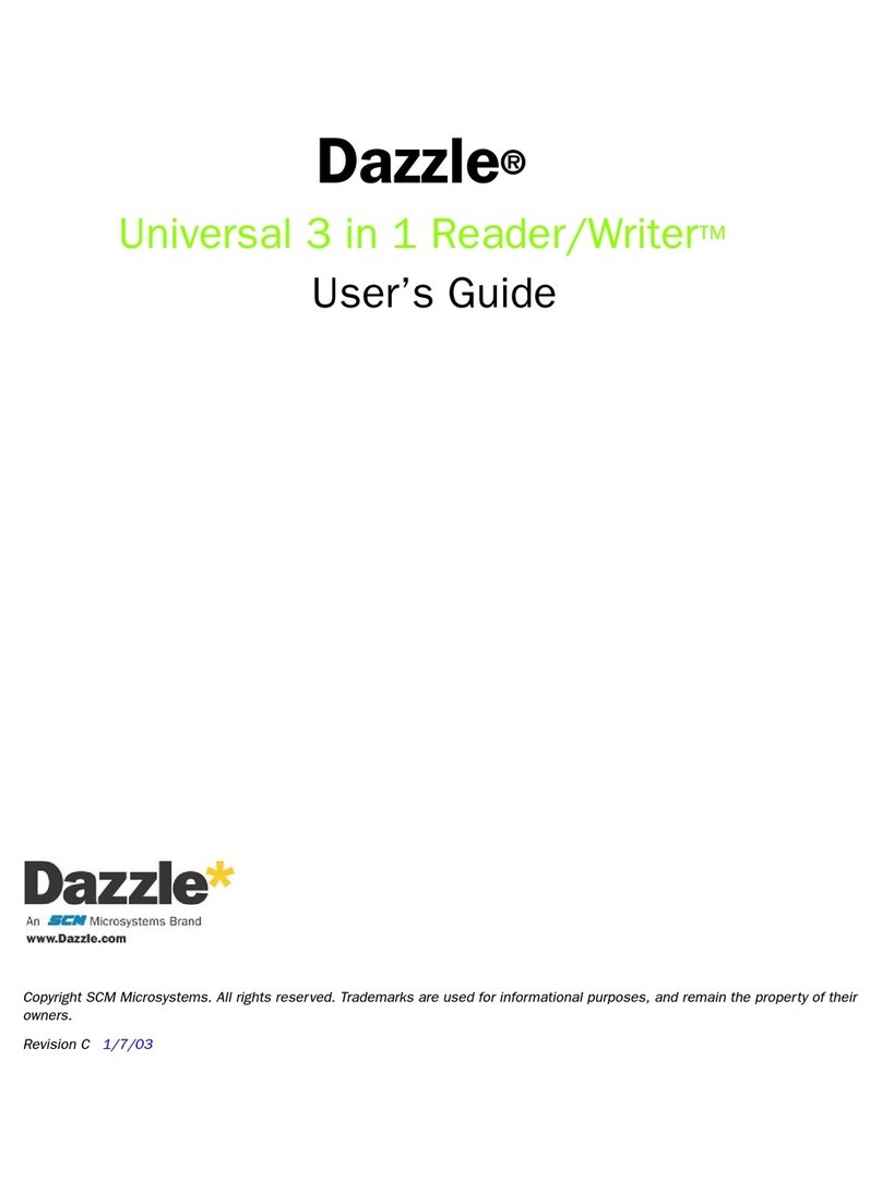 Dazzle Universal 3 in 1 Reader/Writer User manual