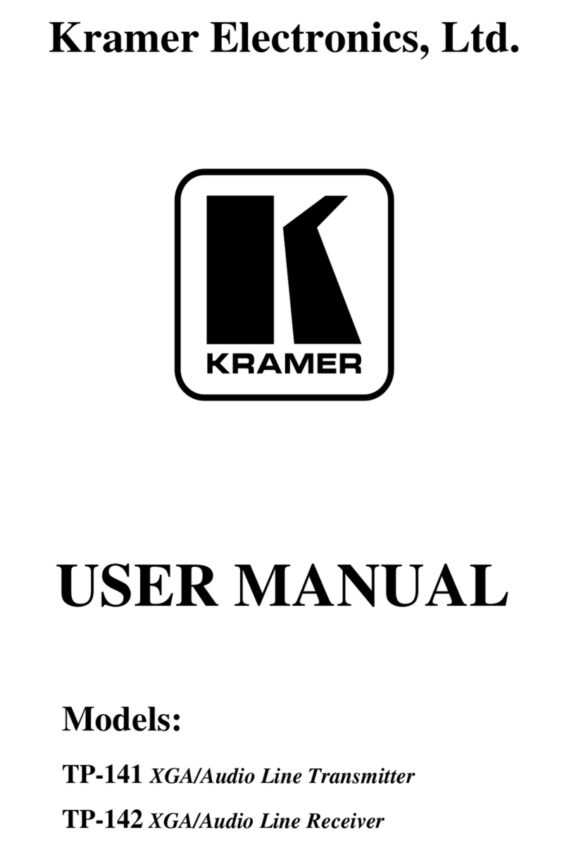 Kramer TP-141 User manual