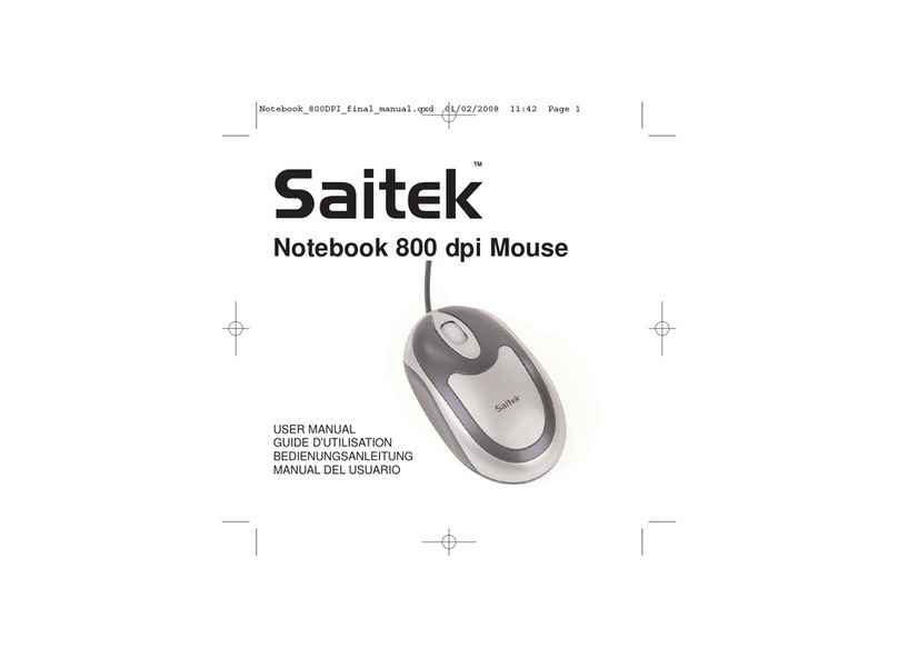 Saitek Notebook 800 dpi user manual
