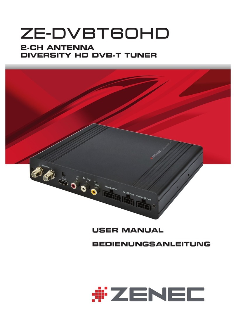 ZENEC ZE-DVBT60HD User manual