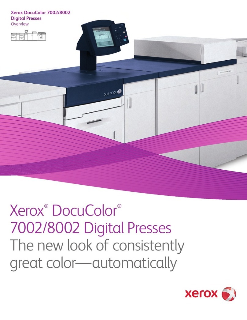 Xerox DocuColor 7002 User manual