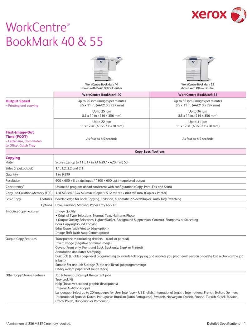 Xerox WorkCentre BookMark 40 User manual
