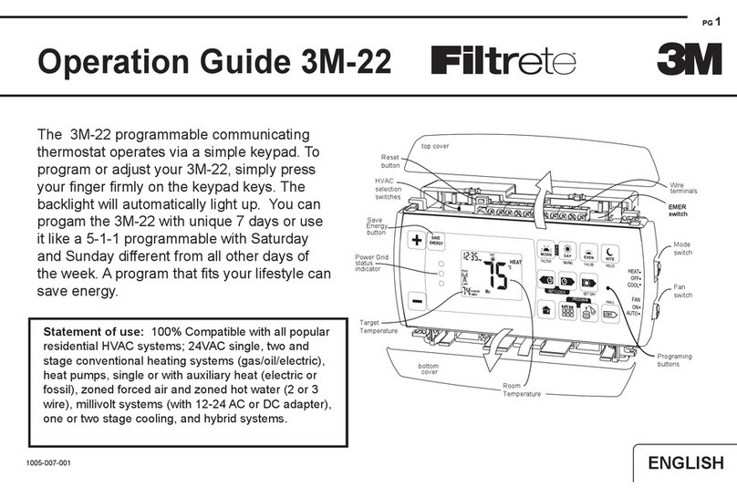 Filtrete 3M-22 Operation guide