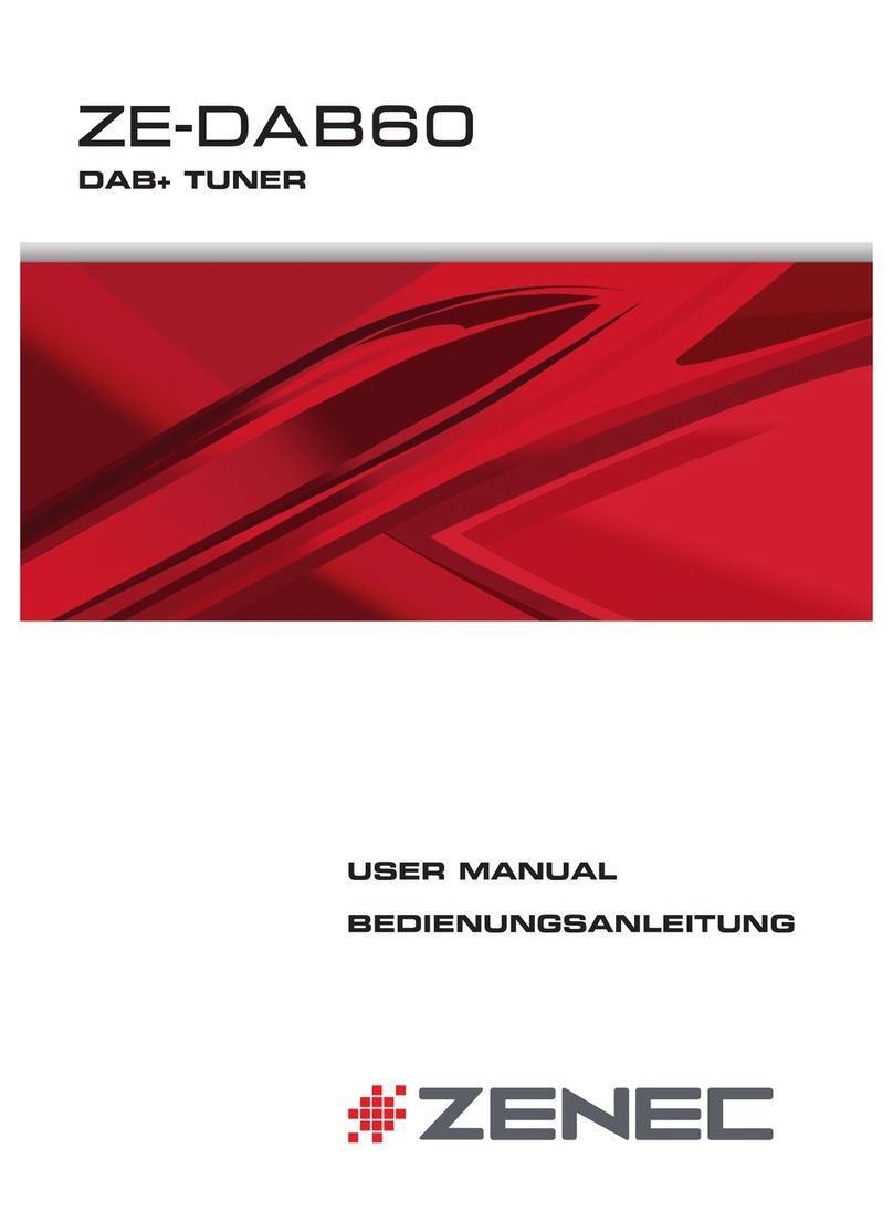 ZENEC ZE-DAB60 user manual