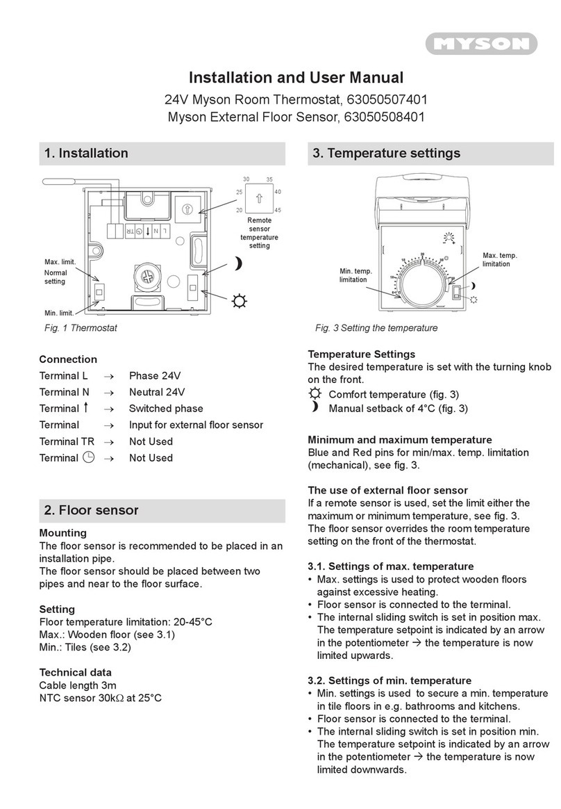 Myson 63050507401 User manual Myson 63050507401 User manual