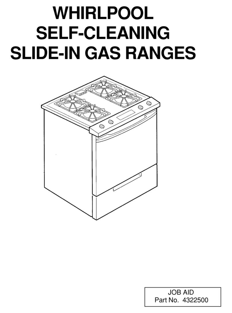 Whirlpool SELF-CLEANING SLIDE-IN GAS RANGES manual&nbsp;