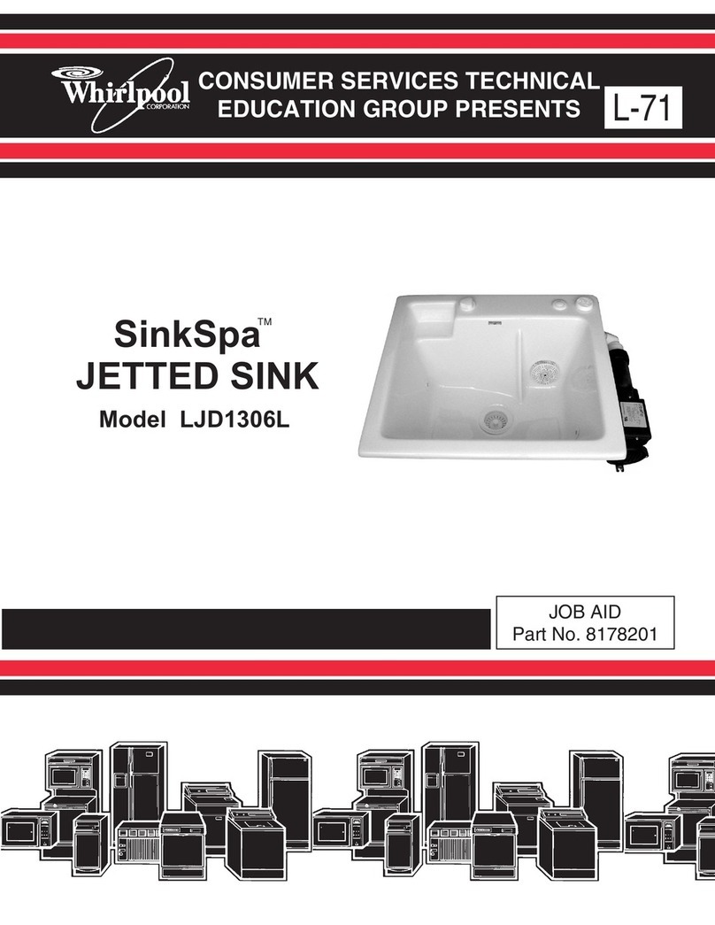 Whirlpool SinkSpa LJD1306L manual&nbsp;