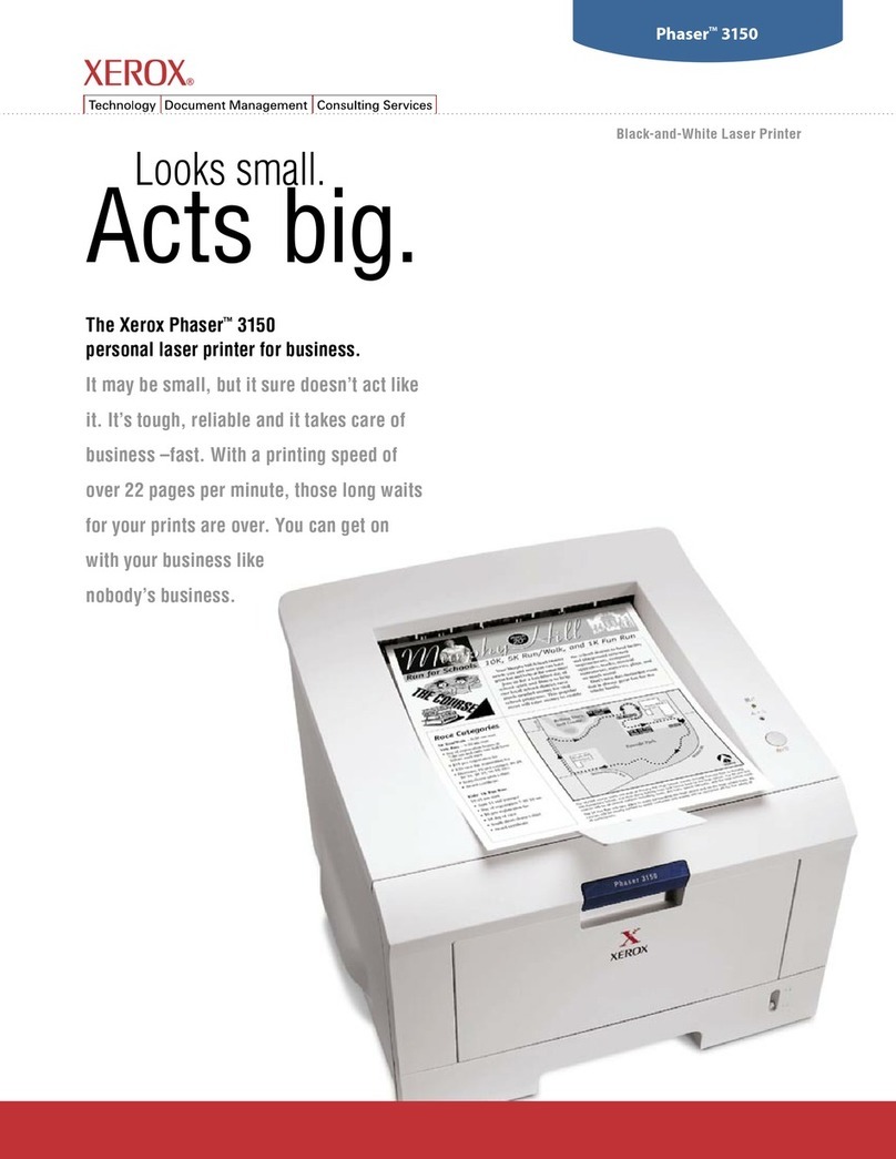 Xerox 3150 - Phaser B/W Laser Printer User manual