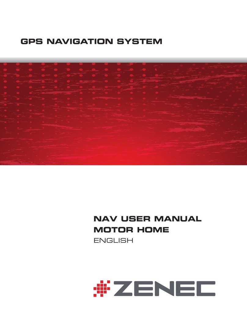 ZENEC ZENEC GPS NAVIGATION SYSTEM user manual