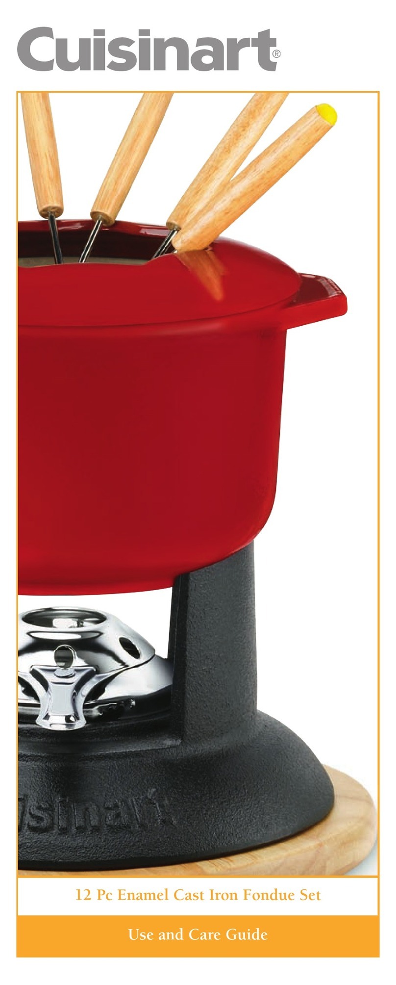Cuisinart 12 Pc Enamel Use and care guide