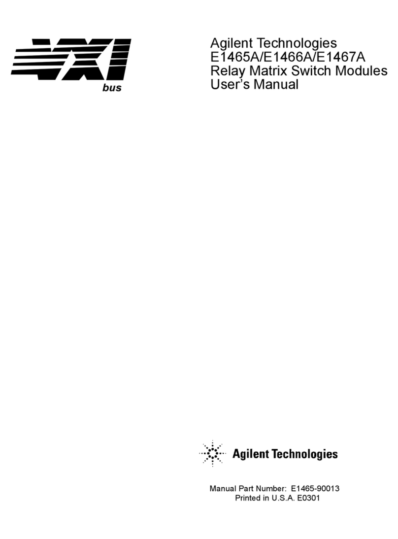 Agilent Technologies E1465A User manual