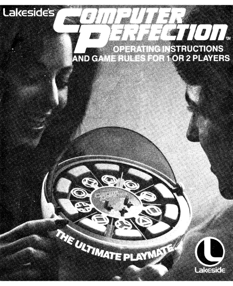 Lakeside Computer Perfection Operating instructions and game rules Lakeside Computer Perfection Operating instructions and game rules