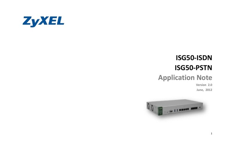 ZyXEL Communications ISG50-ISDN Installation and operating instructions