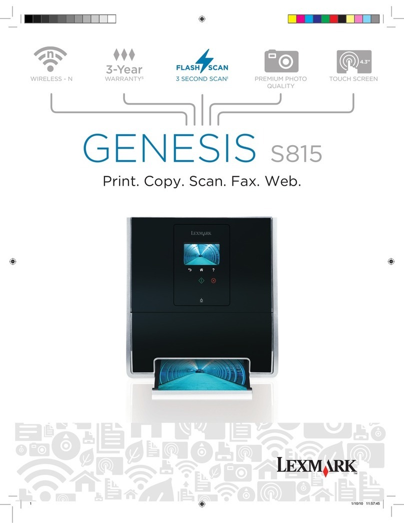 Lexmark GENESIS S815 Features & benefits