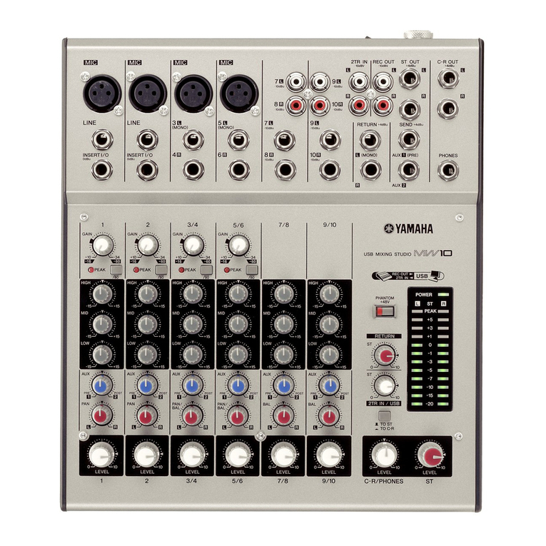 Yamaha MW10 Setup guide Yamaha MW10 Setup guide