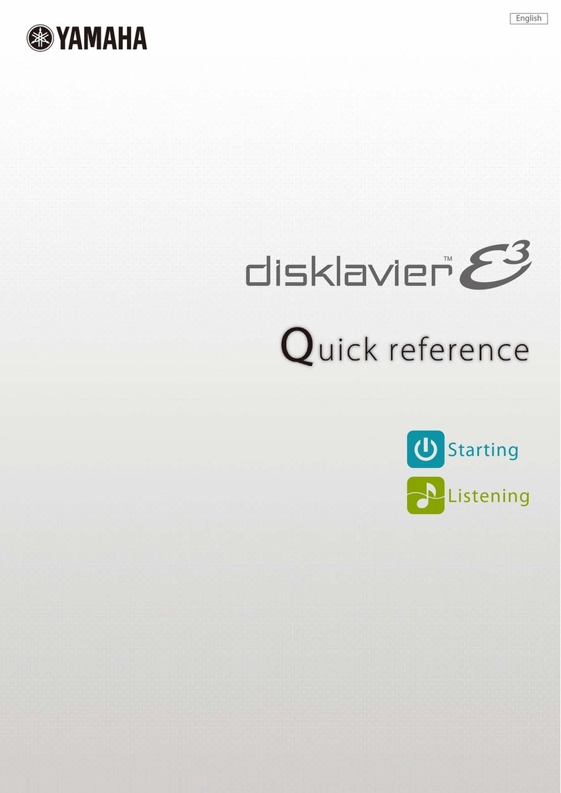 Yamaha Disklavier E3 User manual