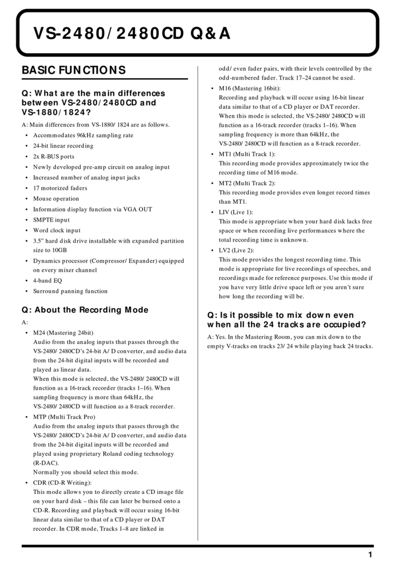Roland V-studio VS-2480 Instruction Manual